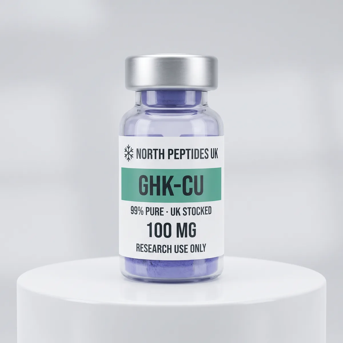 GHK-Cu 100mg 100mg research peptide vial, UK stocked