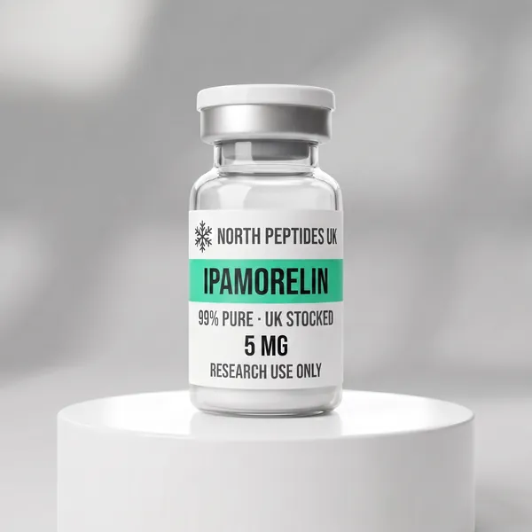 Ipamorelin 5mg research peptide vial, UK stocked