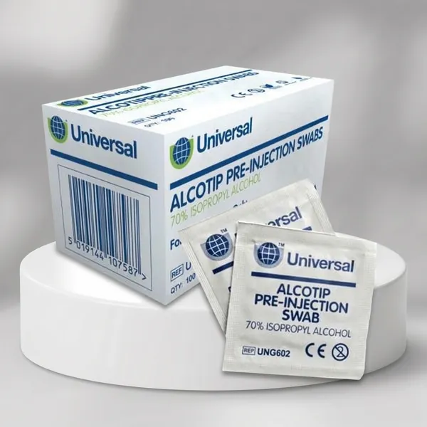 Alcohol Wipes — pack of 10 single-use 70% isopropyl preparation wipes