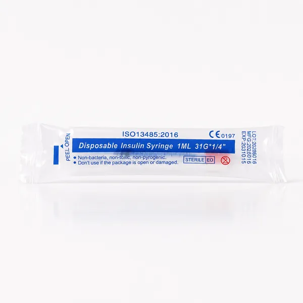 Insulin Needle Pack — 10 sealed 1ml insulin needles