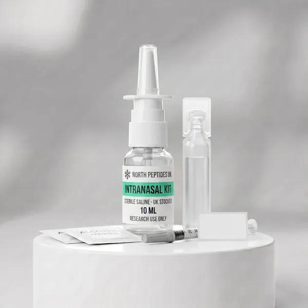 Intranasal Research Kit — 10ml nasal spray bottle, saline, transfer syringe, adaptor and wipes
