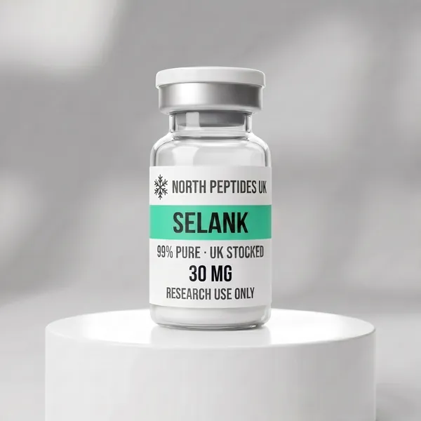 Selank 30mg research peptide vial, UK stocked