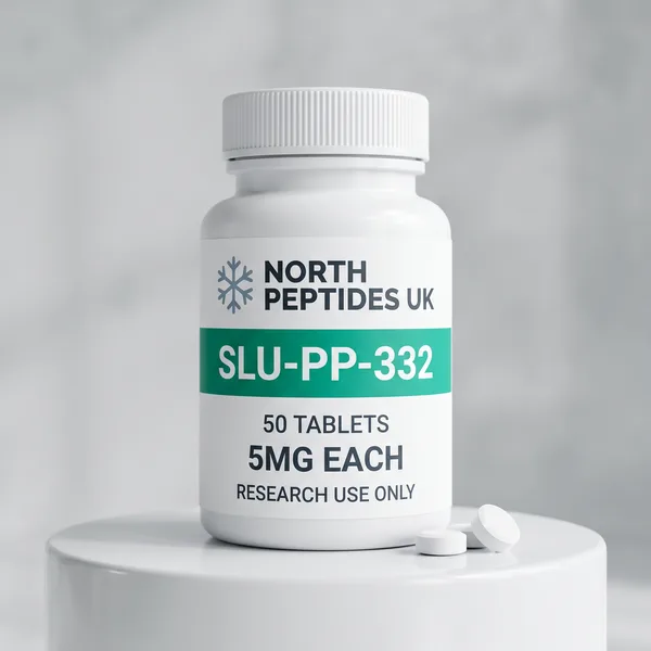 SLU-PP-332 5mg research tablets bottle, UK stocked