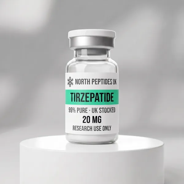Tirzepatide 15mg research peptide vial, UK stocked